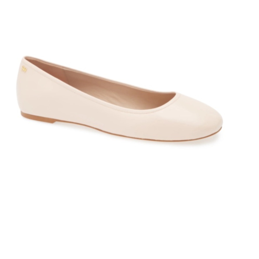 Stuart Weitzman Blush Leather Flats